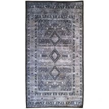 Tapis Maghreb Anthracite 80x150m – Qualité supérieure pour Maison, Appartement, Bureau – Style élégant et durable – Confort optimal, facile à