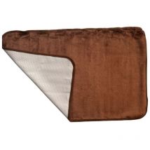 Tapis magique 2 en 1 Absorbant Anti-dérapant 45x70cm - marron .
