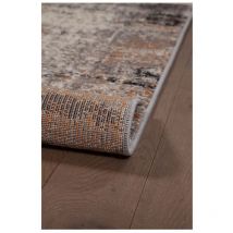 Deladeco - Tapis marron abstrait rectangle moderne Loan Marron 120x170
