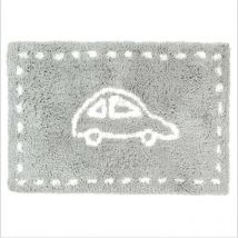 Tapis épais pour enfant microfibre 90 x 60 cm gris
