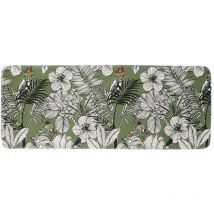 Tapis microfibre imprime 45x120 cm - jungle fever kaki - Tendance