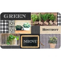 Tapis Modele Green Bistrot Menu 45x75cm