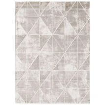 Unamourdetapis - Tapis salon et chambre 160x220 crème rectangle tissé motif géométrique volitro