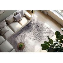 Deladeco - Tapis moderne abstrait intérieur Calo Gris 200x290