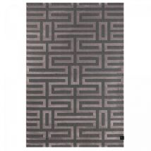 Guy Laroche - Tapis salon et chambre 160x230 rose et gris rectangle tissé motif géométrique conrad