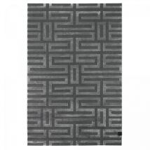 Guy Laroche - Tapis salon et chambre 190x290 gris rectangle tissé motif géométrique conrad