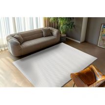 Allotapis - Tapis moderne doux courbe effet 3D Dezenco Ivoire 200x290