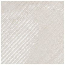 Allotapis - Tapis moderne doux rayé avec franges Lars Crème 200x290