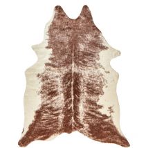 Tapis Moderne en Fausse Fourrure 130 x 170 cm Imprimé Vache Marron Zeil
