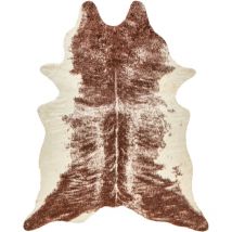 Tapis Moderne en Fausse Fourrure 150 x 200 cm Imprimé Vache Marron Zeil