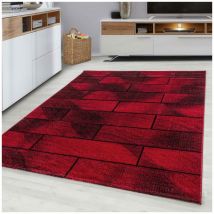 Tapis moderne pour salon rectangle Celan Rouge 80x150