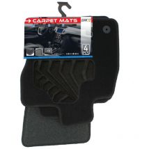 Carplus - Tapis moquette compatible avec Audi A3 8V ap12 sur mesure 4 pieces noir