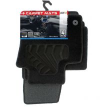 Tapis moquette compatible avec Audi Q3 ap11 sur mesure 4 pieces noir