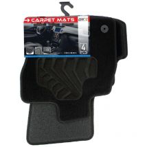 Carplus - Tapis moquette compatible avec vw Polo 5 ap09 sur mesure 4 pieces