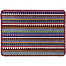 Multi stripes 6995 multicolor 40X60 10PIECES par carton, tapis à plat Vica 100030-833