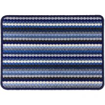 Multi stripes 6936 blue 40X60 10PIECES par carton, tapis à plat Vica 100030-834