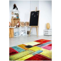Deladeco - Tapis multicolore abstrait polypropylène design Campden Multicolore 200x290