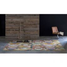 Naf Naf - Tapis moderne plume faon plat coloré Berry Multicolore 160x230