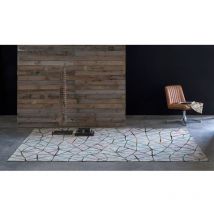 Naf Naf - Tapis coloré abstrait moderne plat Durban Multicolore 140x200