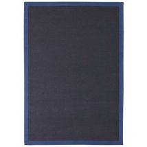 NATURAL JUTE - Tapis en jute bleu foncé 120x170
