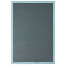 NATURAL JUTE - Tapis en jute bleu clair 160x230