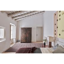 Tapis naturel en laine lavable en machine Steppe Brun 80x140