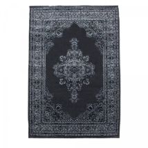 Dezenco - Tapis orient 240x340 gris rectangle motifs orientaux bisko 2