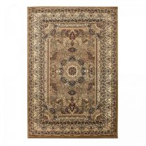Dezenco - Tapis orient 160x230 beige rectangle motifs orientaux bisko