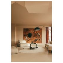 Tapis original en laine lavable en machine uni Silhouettes Naturel 150x200