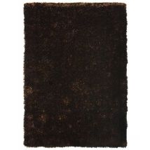 Thedecofactory - oslo - Tapis à poils longs chocolat 190x200