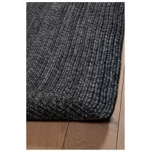 Deladeco - Tapis oval plat intérieur et extérieur design Tasy Gris carbone 160x230