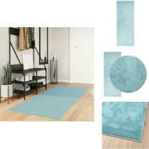 Tapis oviedo à poils courts vert 80x200 cm - Tapis Décoratif - Tapis Salon - Tapis Chambre - Tapis Vert - Tapis Moelleux