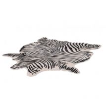 Lalee - Tapis peau de vache synthétique antidérapant Rodeo z Zèbre 150x200