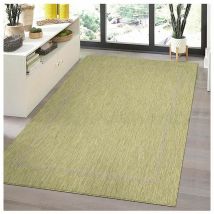 Allotapis - Tapis plat intérieur et extérieur contemporain Mirena Vert 280x370