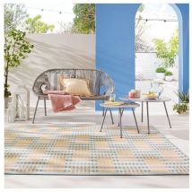 Flair Rugs - Tapis plat moderne intérieur et extérieur Villa Multicolore 160x230
