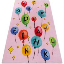 Tapis PLAY des ballons des lettres alphabet G3548-3 rose pink 140x190 cm