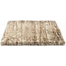 Tapis poilu Beige : Taille l