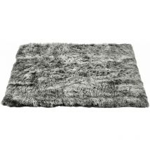 Tapis poilu Noir : Taille M