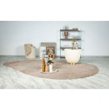Hellocarpet - Tapis polyester recyclé effet 3D tufté Momo Beige 200x290