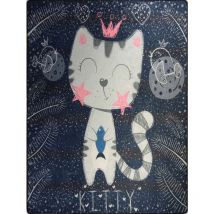 Tapis pour Chambre Enfant 120 x 160 cm - Bleu – Qualité supérieure pour Maison, Appartement, Bureau – Style élégant et durable – Confort optimal,