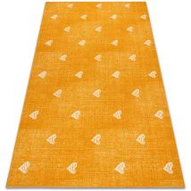 Tapis pour enfants hearts Jeans, vintage cœurs - orange orange 200x300 cm