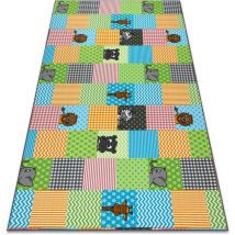 Rugsx - Tapis pour enfants zoo animaux multicolour 100x300 cm