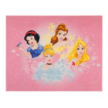 Tapis Princesse disney Cendrillon, Blanche-neige, Belle, Aurore - 95 x 125 cm