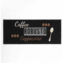 Bricoline - Tapis antidérapant rectangle 50 x 120 cm imprime Cappuccino