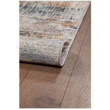 Deladeco - Tapis rectangle abstrait design avec franges Cracks Multicolore 160x230