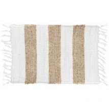 Tapis rectangle à franges 50x80 cm Sagane