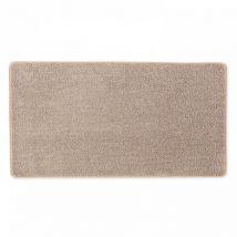 Oviala - Tapis rectangulaire en polypropylène 80x150 cm taupe