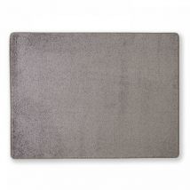Oviala - Tapis rectangulaire en polypropylène 160x230 cm anthracite