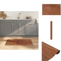 Tapis rectangulaire marron 60x100 cm bambou - Tapis En Bambou - Tapis Design - Tapis Salon - Tapis Chambre - Tapis Naturel