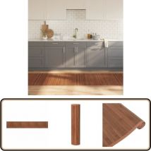 Tapis rectangulaire marron 80x1000 cm bambou - Tapis En Bambou - Tapis Design - Tapis Salon - Tapis Chambre - Tapis Naturel